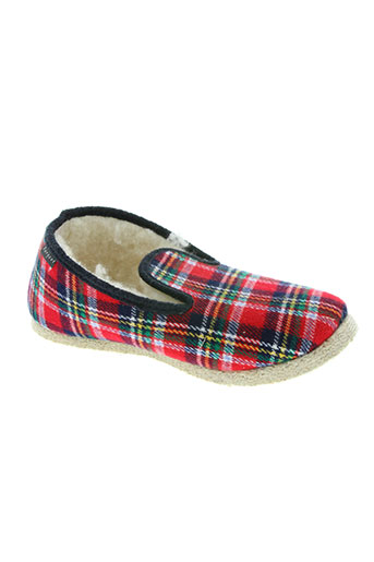 fargeot chaussures garçon de couleur rouge
