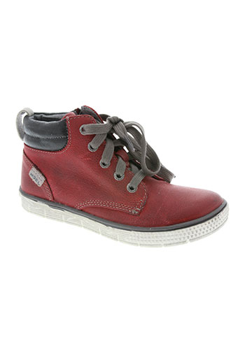 noël chaussures garçon de couleur rouge