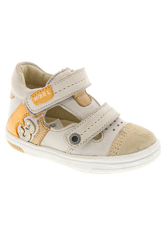 noël chaussures garçon de couleur beige