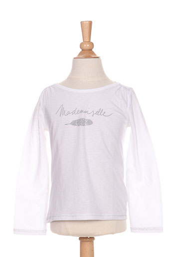 3 pommes t-shirts fille de couleur blanc