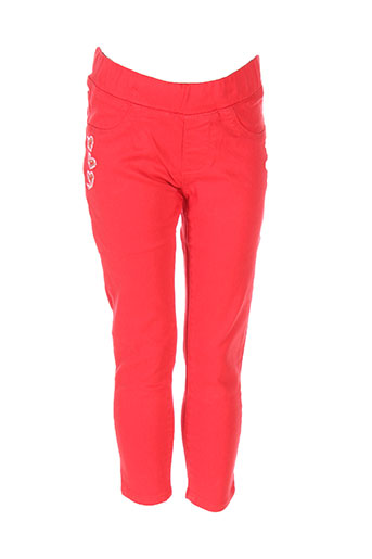 catimini pantalons fille de couleur rouge