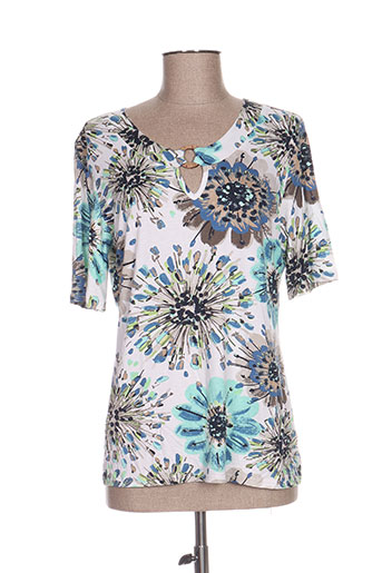 guy dubouis t-shirts femme de couleur bleu