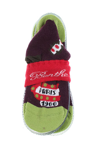 berthe aux grands pieds chaussures enfant de couleur vert