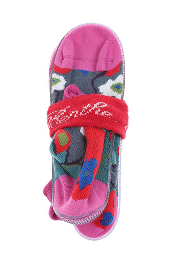 berthe aux grands pieds chaussures fille de couleur rose