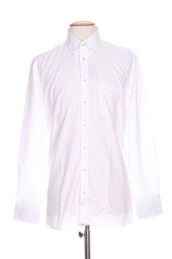 jean chatel chemises homme de couleur blanc