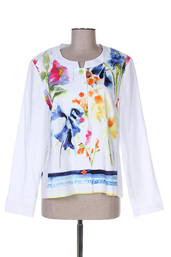jean delfin vestes femme de couleur blanc