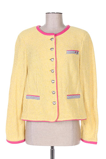 white label vestes femme de couleur jaune