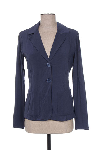 maxmara vestes femme de couleur bleu