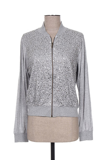 charlie joe gilets femme de couleur gris