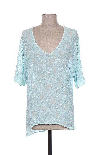 charlie joe t-shirts femme de couleur bleu