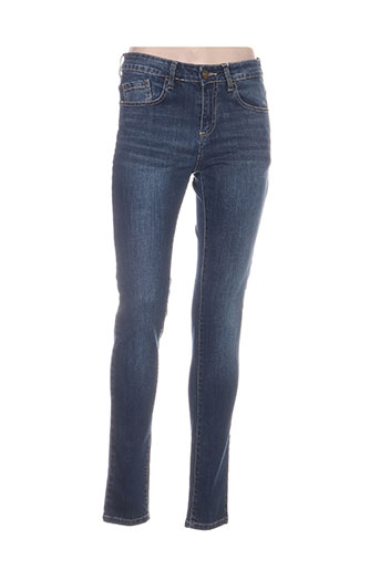 losan jeans femme de couleur bleu