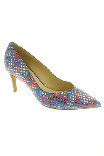 france mode chaussures femme de couleur bleu