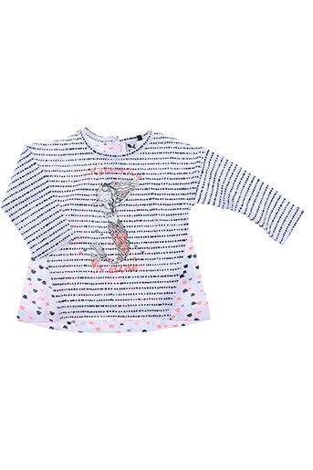 3 pommes t-shirts fille de couleur blanc