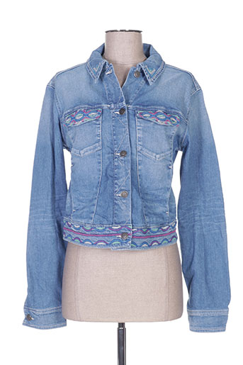 school rag vestes femme de couleur bleu