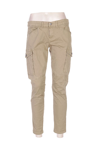 teddy smith pantalons femme de couleur vert