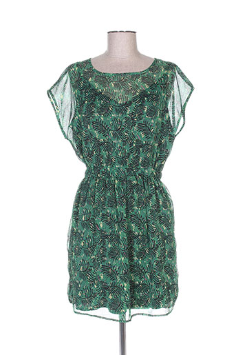 compañia fantastica robes femme de couleur vert
