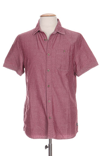 petrol industries chemises homme de couleur rouge
