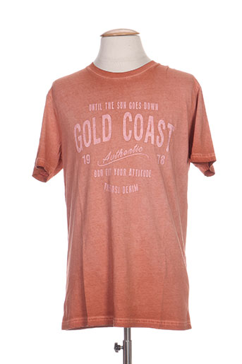 tiffosi t-shirts homme de couleur orange