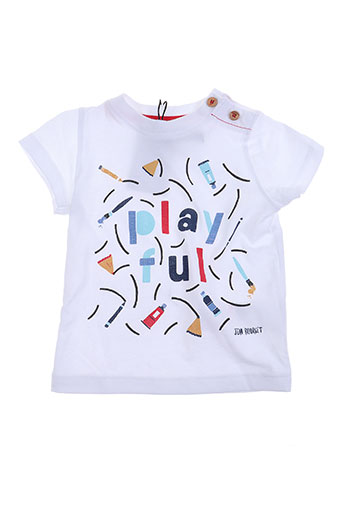 jean bourget t-shirts garçon de couleur blanc