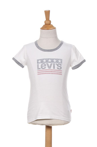 levis t-shirts fille de couleur blanc