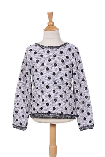 3 pommes pulls fille de couleur blanc