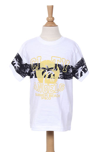 3 pommes t-shirts garçon de couleur blanc