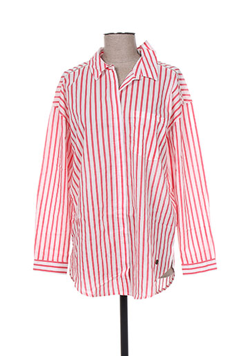 pepe jeans chemises fille de couleur rouge