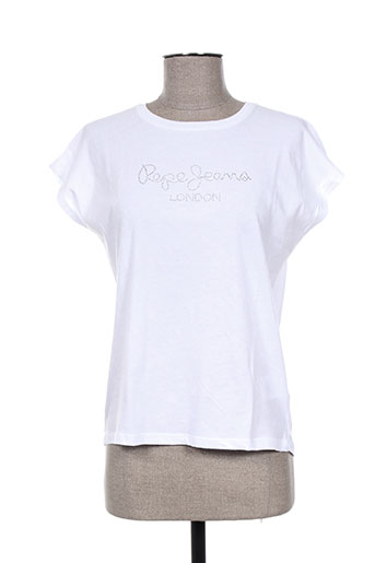 pepe jeans t-shirts fille de couleur blanc