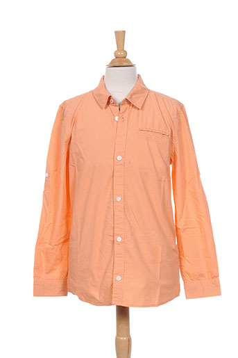 pepe jeans chemises garçon de couleur orange