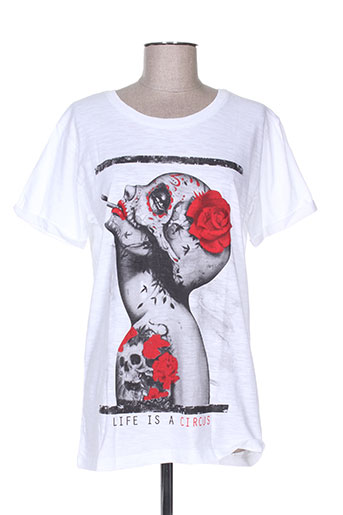 my t-shirt life is a circus t-shirts femme de couleur blanc