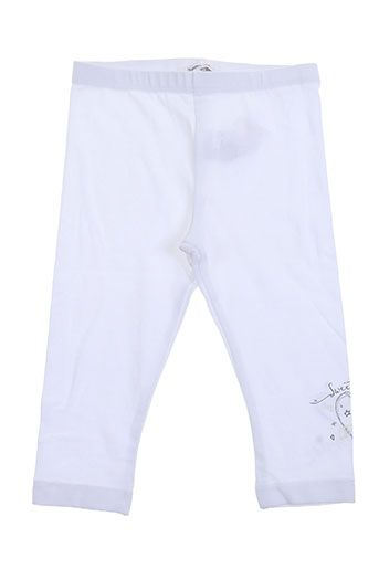 3 pommes pantalons fille de couleur blanc