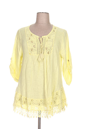 piment rouge tuniques femme de couleur jaune