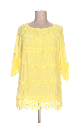 piment rouge tuniques femme de couleur jaune