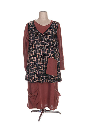 pomme rouge robes femme de couleur marron