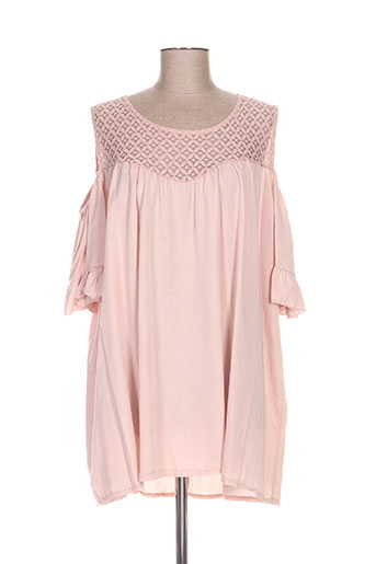 piment rouge chemises femme de couleur rose