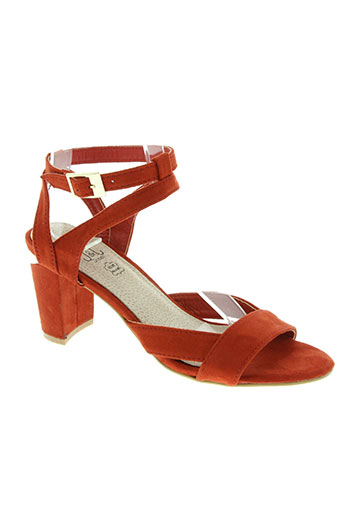j&j shoes chaussures femme de couleur rouge