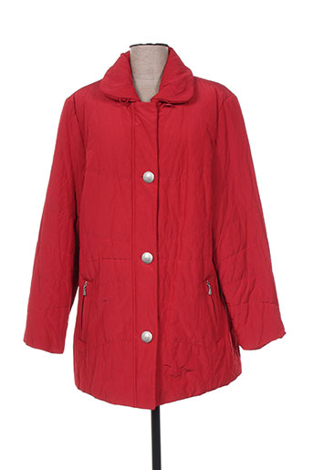 lebek manteaux femme de couleur rouge