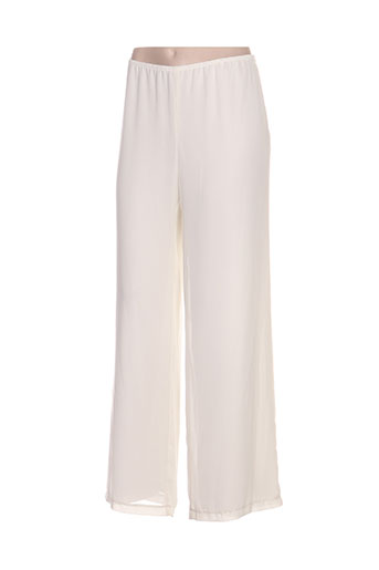 jean delfin pantalons femme de couleur blanc