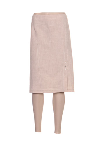 christine laure jupes femme de couleur beige