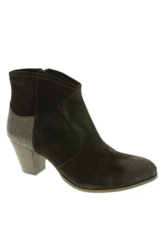 coco et abricot chaussures femme de couleur marron