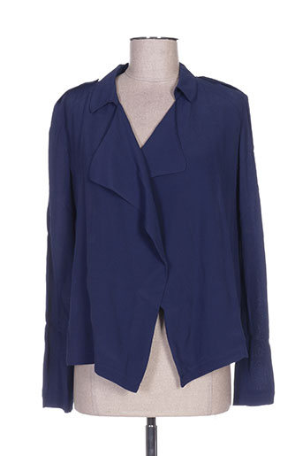 marie-sixtine vestes femme de couleur bleu