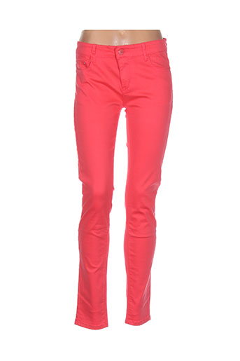 bs jeans pantalons femme de couleur rose