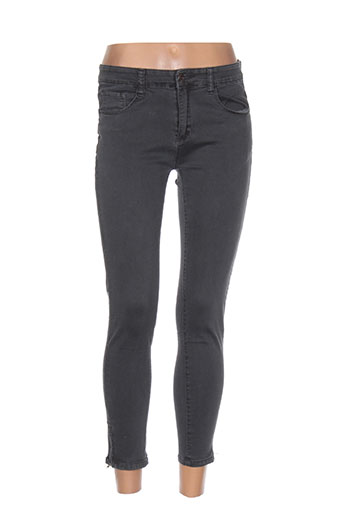 bs jeans pantalons femme de couleur gris
