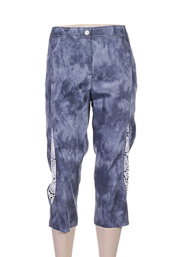 jean delfin pantacourts femme de couleur bleu