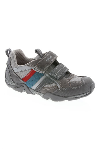 geox chaussures garçon de couleur gris