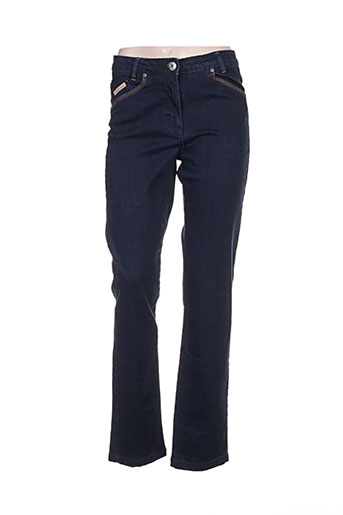thalassa jeans femme de couleur bleu