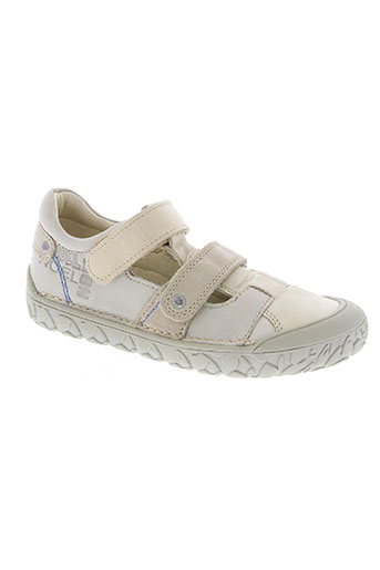 noël chaussures garçon de couleur beige