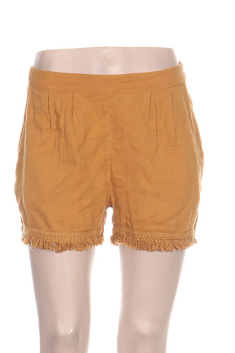teddy smith shorts / bermudas femme de couleur orange