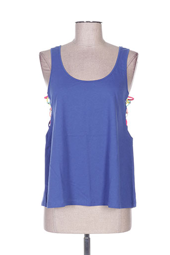 banana moon t-shirts femme de couleur bleu