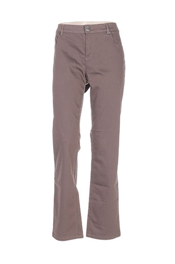 enjoy pantalons femme de couleur marron